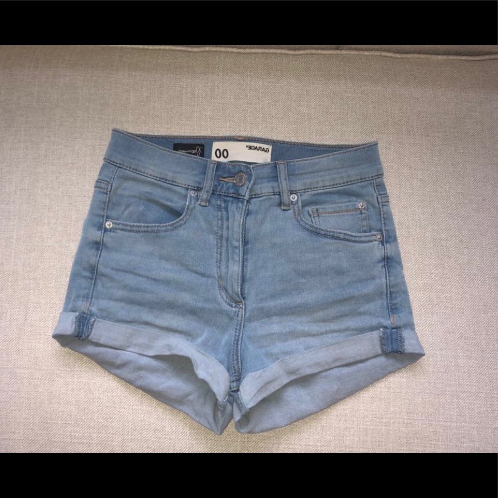 Garage denim jean shorts